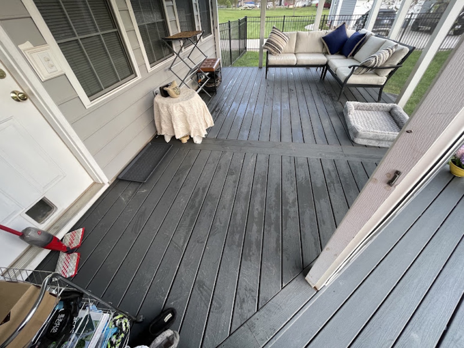 Painted exterior porch and deck surfaces
